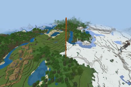 MinecraftBedrockSnowyTundraSeedAUG2020-Spawn.jpg